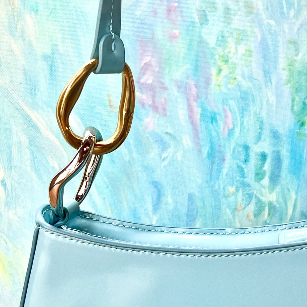 NWT Staud Ollie Shoulder Bag Mist 🌟Rare🌟 - Picture 12 of 15